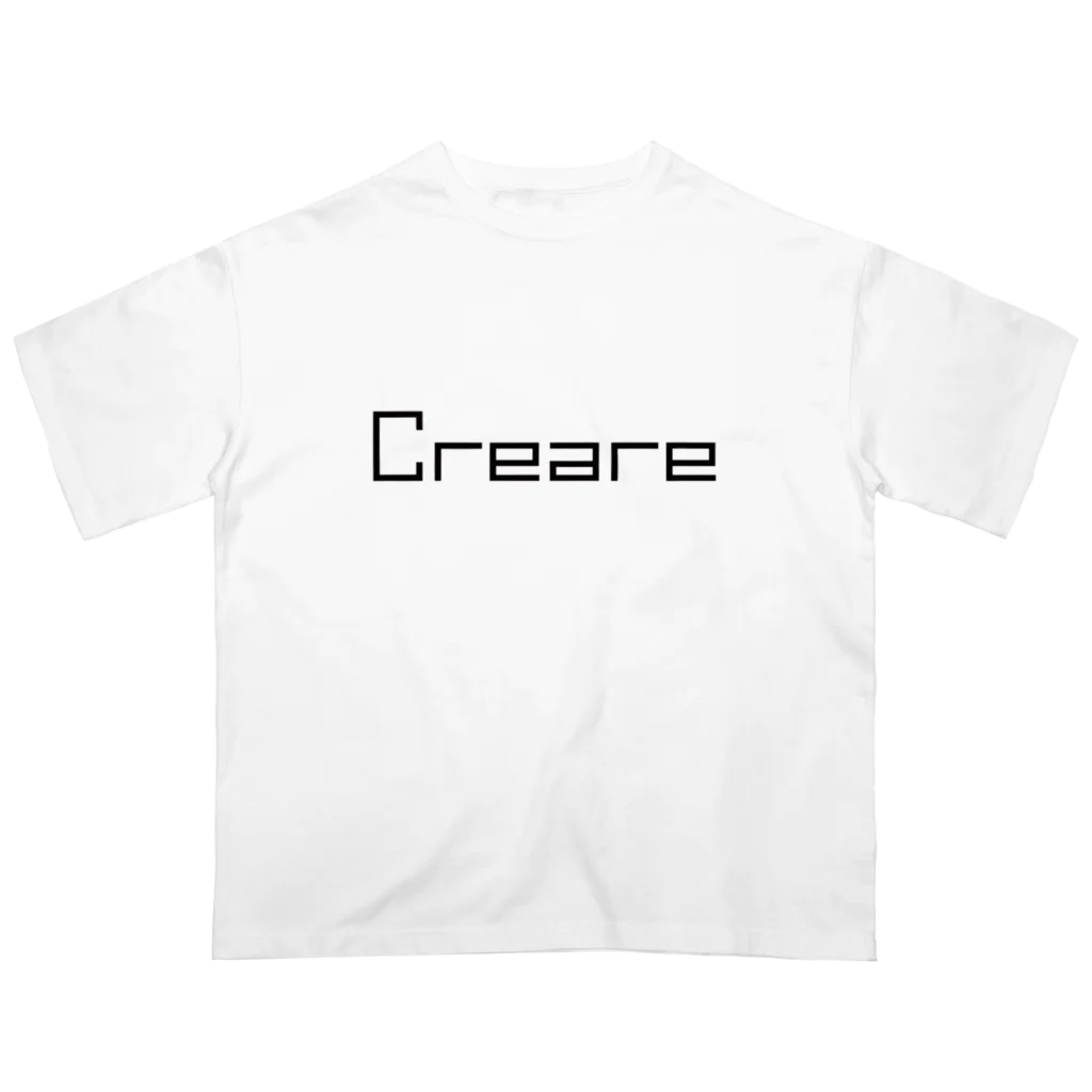 Creare クレアーレのクレアーレ　シンプルロゴ オーバーサイズTシャツ