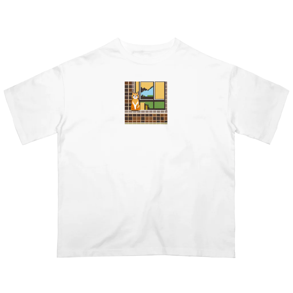 getprizeのドット絵の猫 Oversized T-Shirt