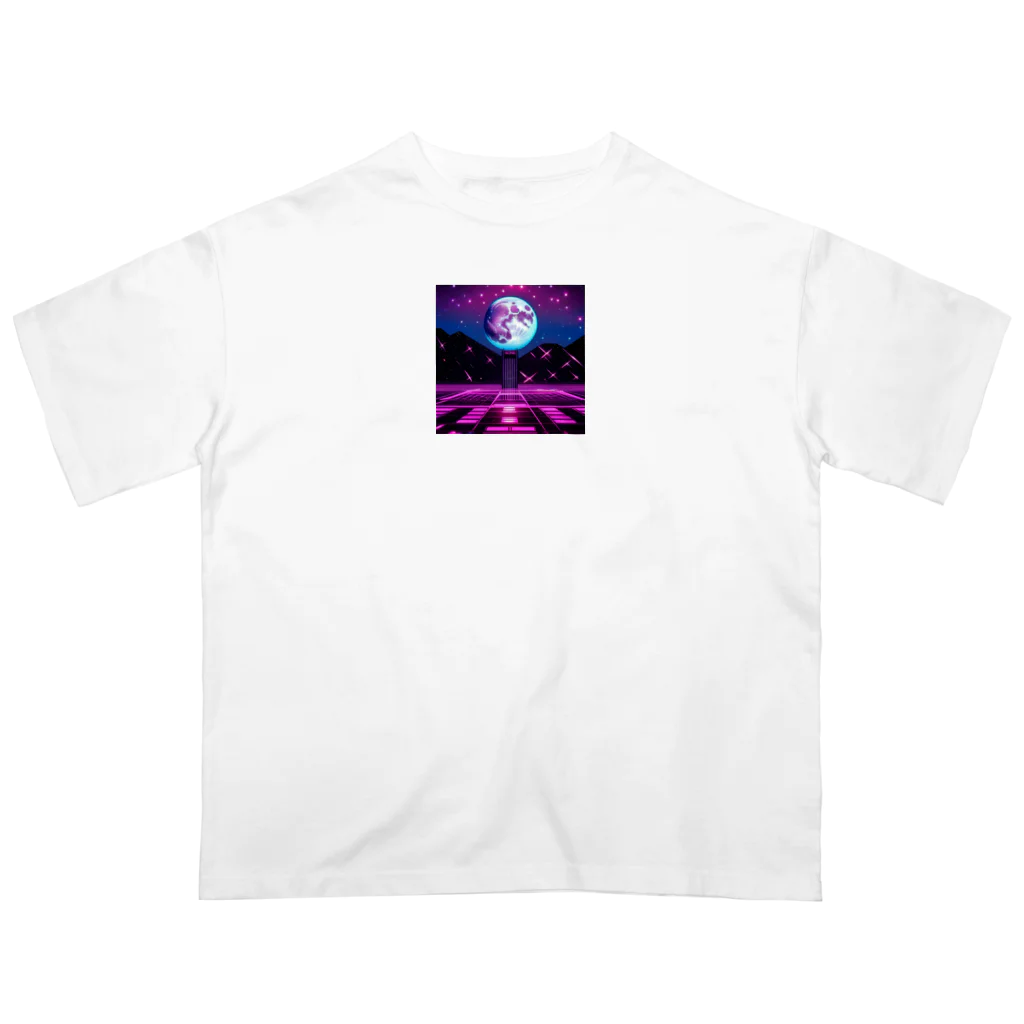 ちょいこげぐらたんの【デジタルムーン】 Oversized T-Shirt