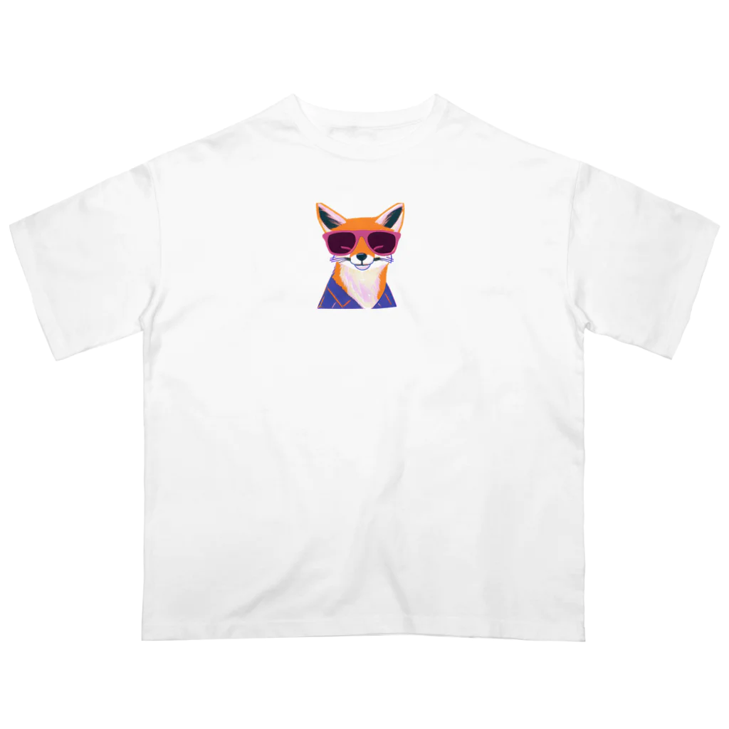 JohnnyのFashionable Fox オーバーサイズTシャツ