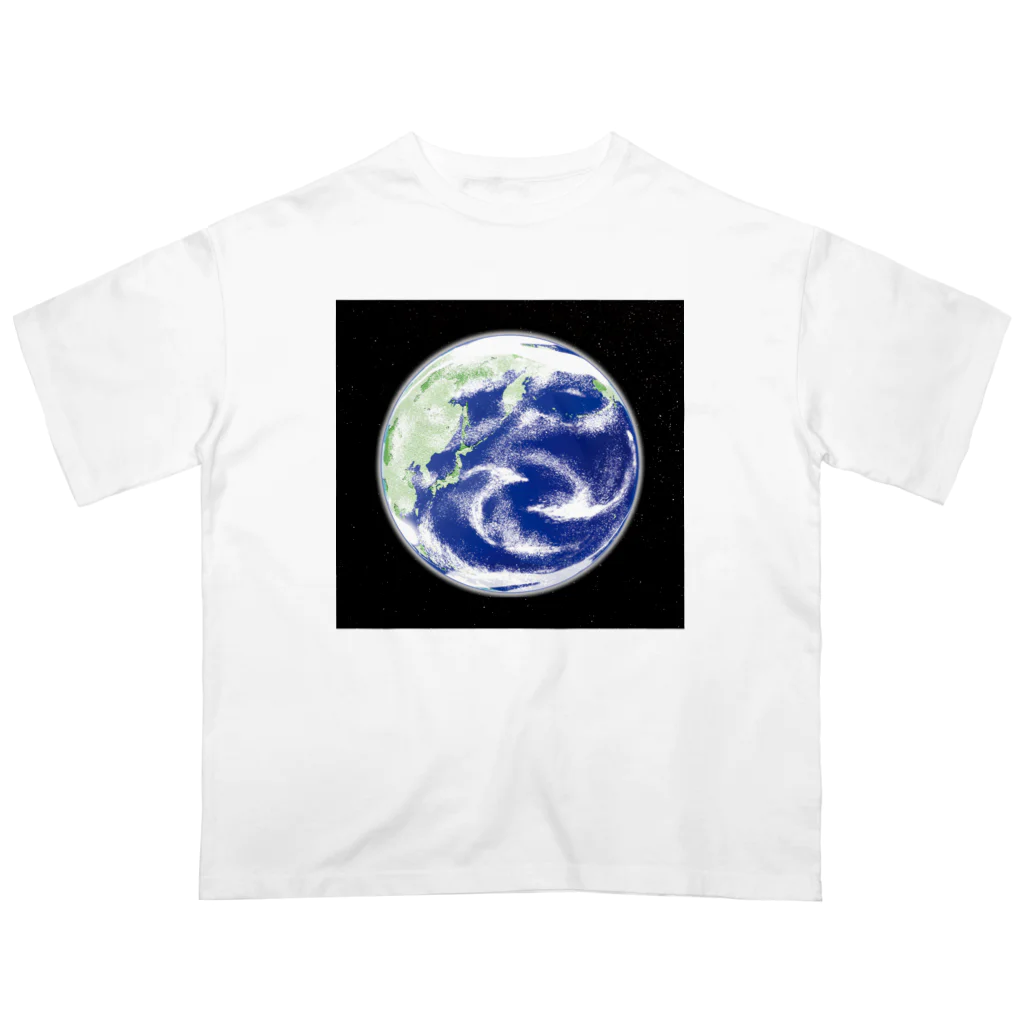 soundmobuの地球と星たち オーバーサイズTシャツ