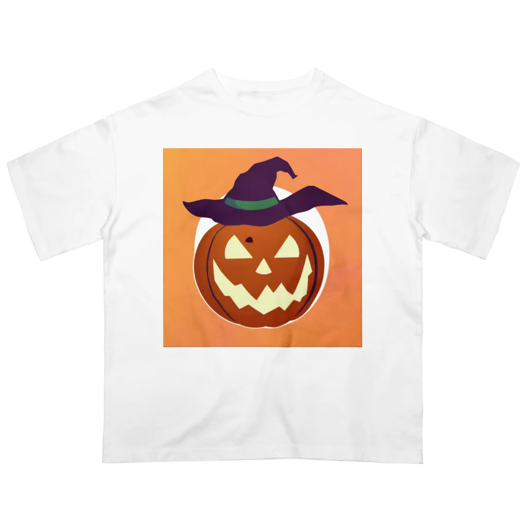 Papapapartyのハロウィンパンプキン Oversized T-Shirt