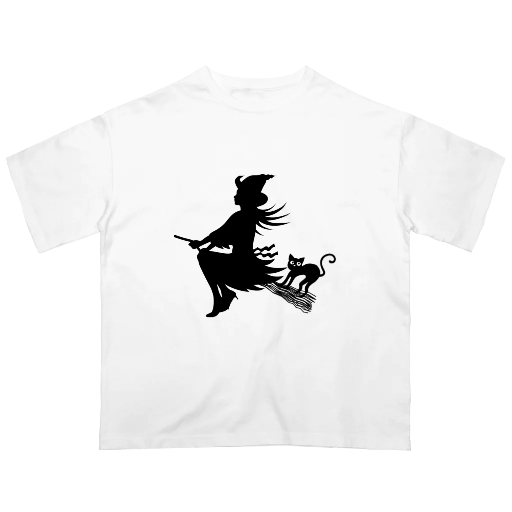 ねこふんじゃダメの魔女っ子猫 Oversized T-Shirt