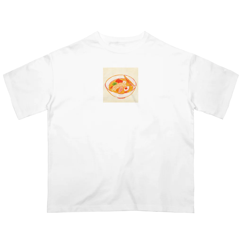 N氏のデザイン倉庫(Mr. N's Design Warehouse)の昭和のラーメン オーバーサイズTシャツ