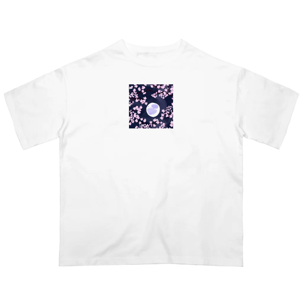 raran06の夜桜 Oversized T-Shirt