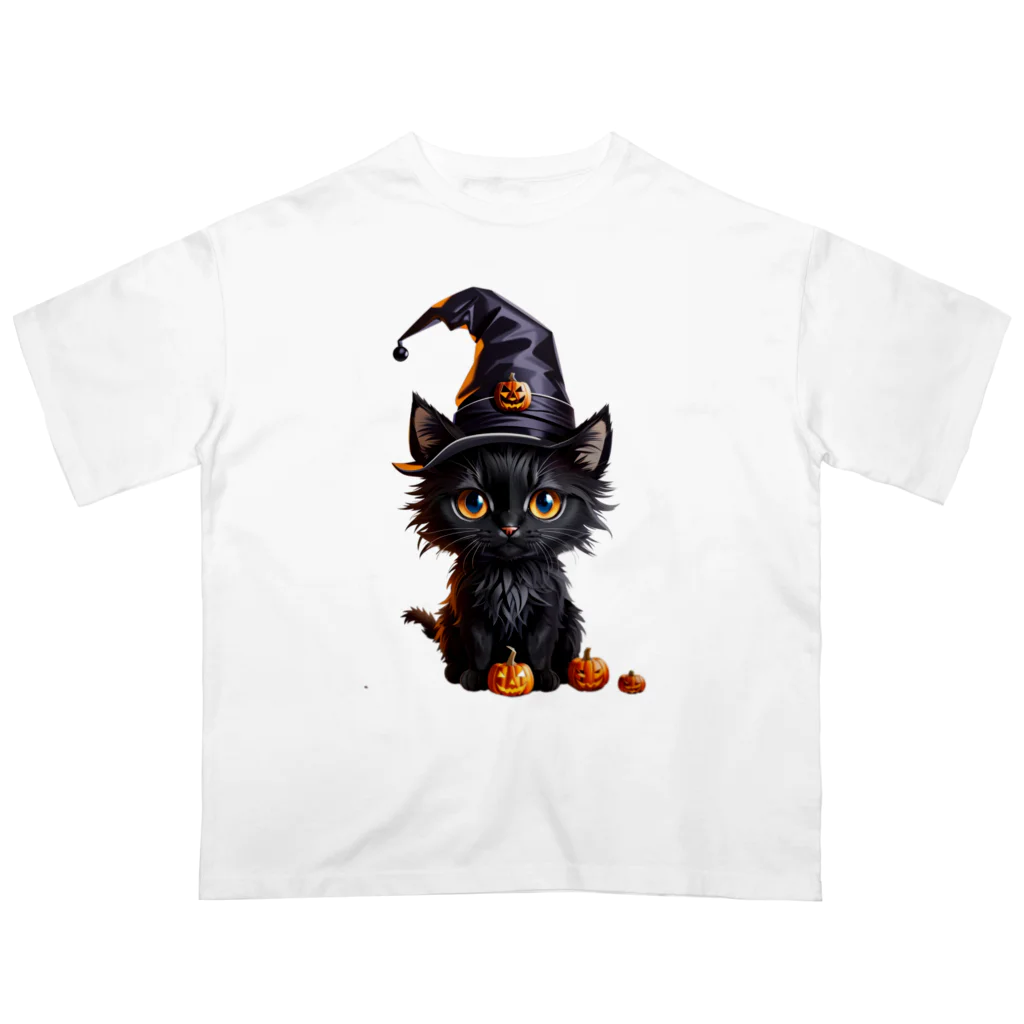 メガグッズの魔女っ子ねこ オーバーサイズTシャツ