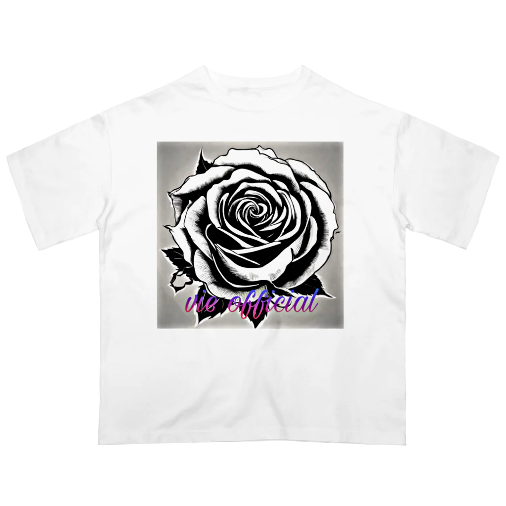 vieのBLACK_rose オーバーサイズTシャツ