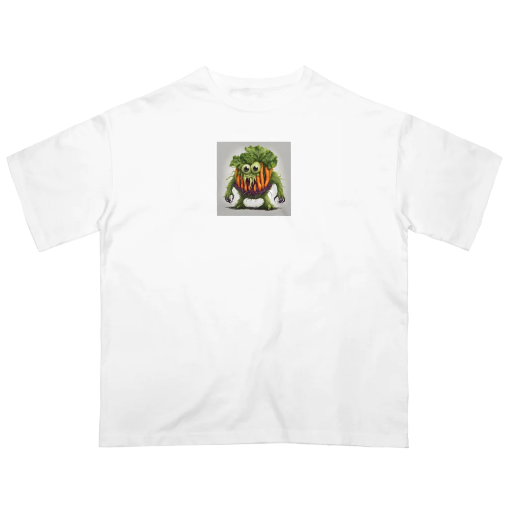 yasu_zatoの野菜の怪物 Oversized T-Shirt