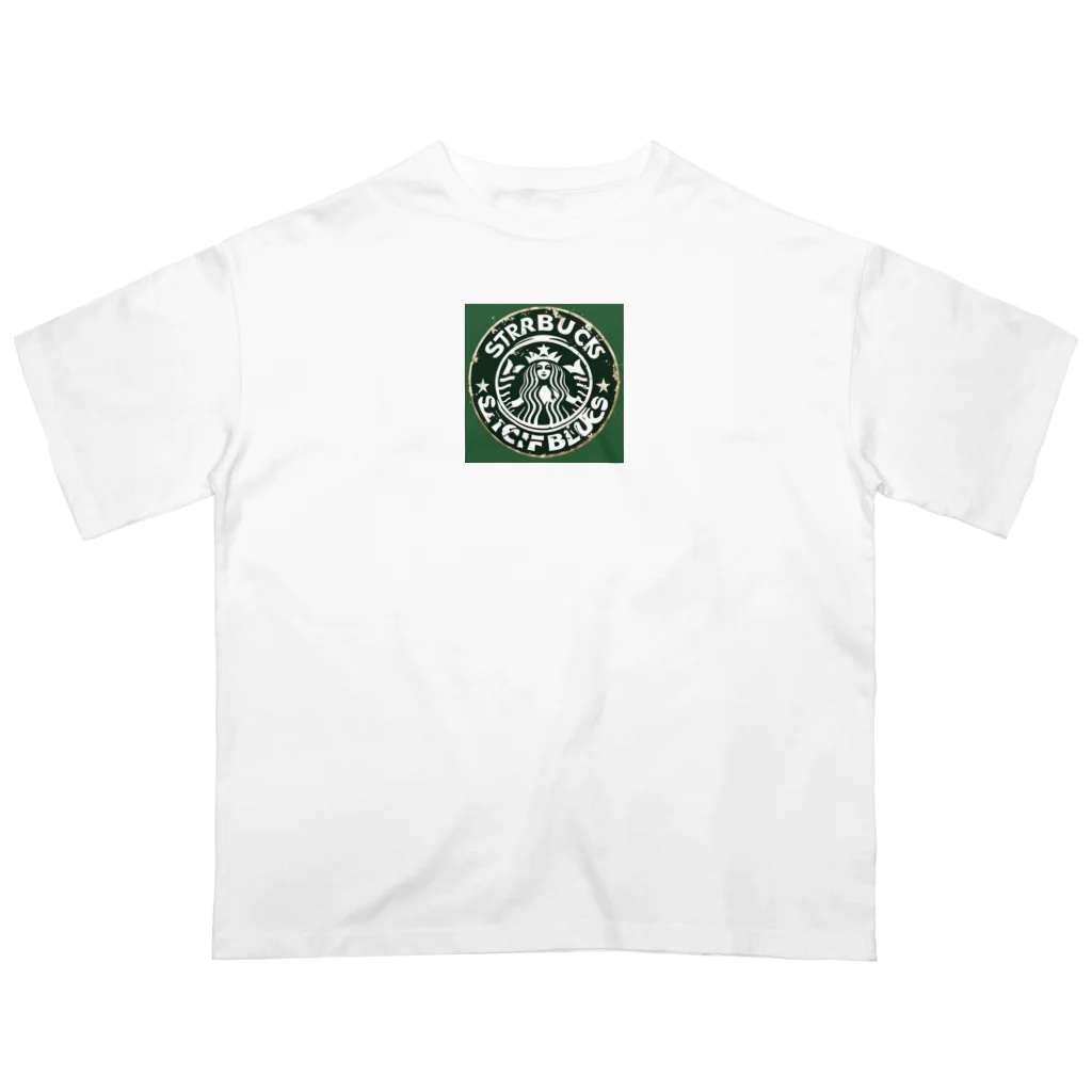 コーヒー屋のコーヒーショップ風のグッズ オーバーサイズTシャツ