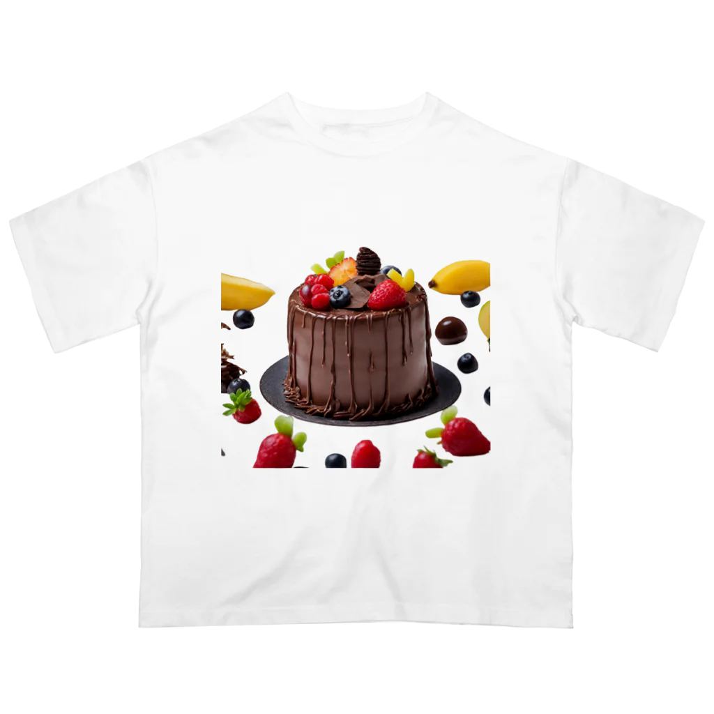 udのフルーツたっぷりチョコレートケーキ Oversized T-Shirt