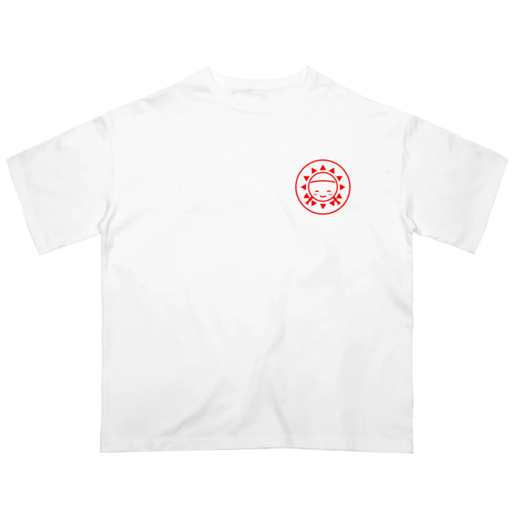 おさげのたいようのおさげのたいようロゴオーバーサイズTシャツ Oversized T-Shirt