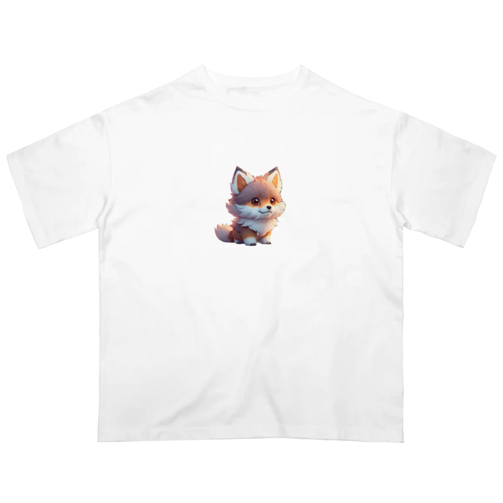 romi-yuのキツネくん オーバーサイズTシャツ