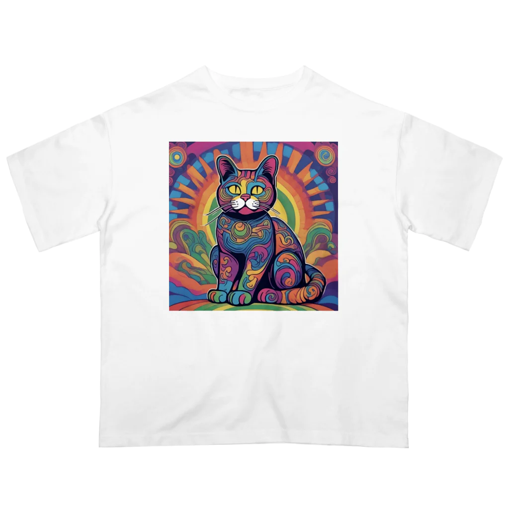 horoscope の招き猫 オーバーサイズTシャツ