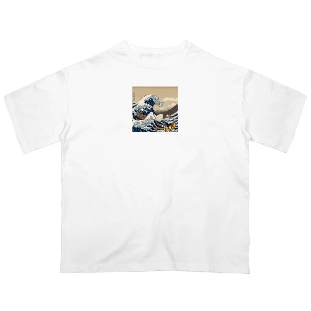 yukipanmanのブルドッグのウォッカグレープくん Oversized T-Shirt