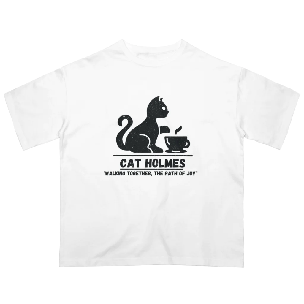  cat Holmesのdaily life at home Oversized T-Shirt