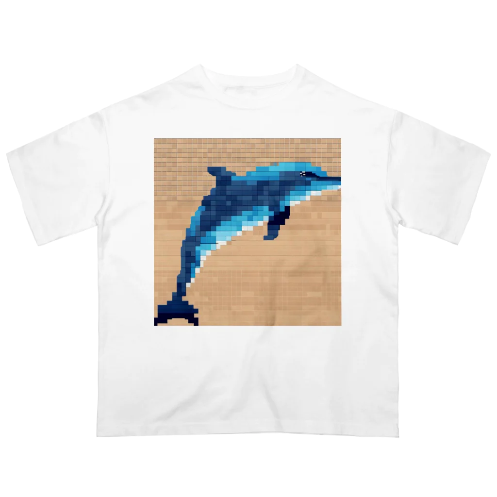 和み庵のドット絵　イルカ Oversized T-Shirt