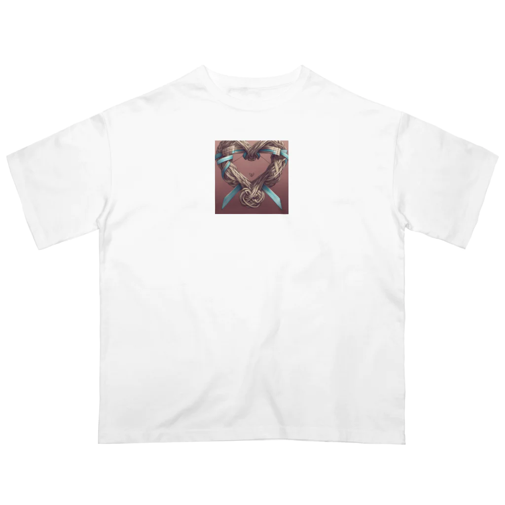 Kazuhirokのハートの結び目 オーバーサイズTシャツ