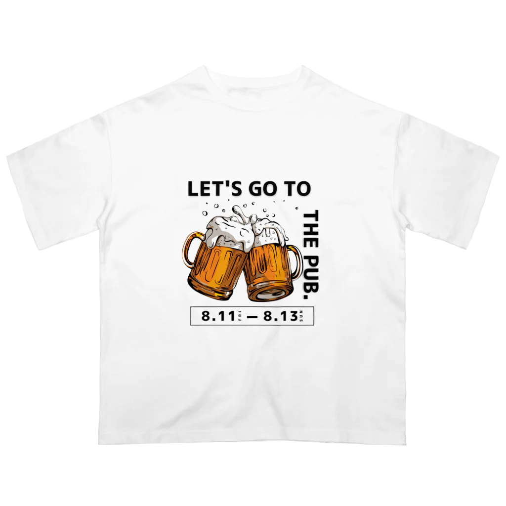 T3 styleのビールを飲もう！ オーバーサイズTシャツ