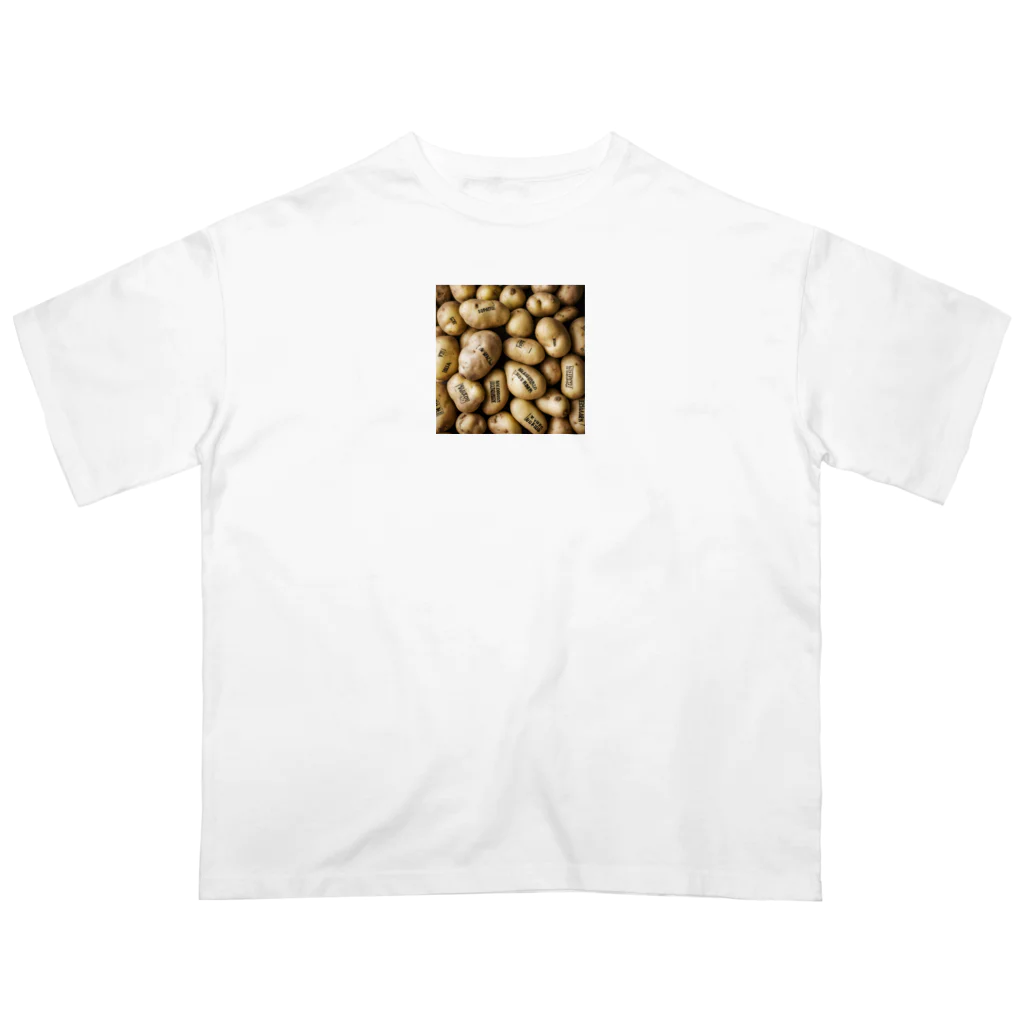 yuki_kmのポテト・パラダイス！ジャガイモ愛好者のためのグッズ Oversized T-Shirt