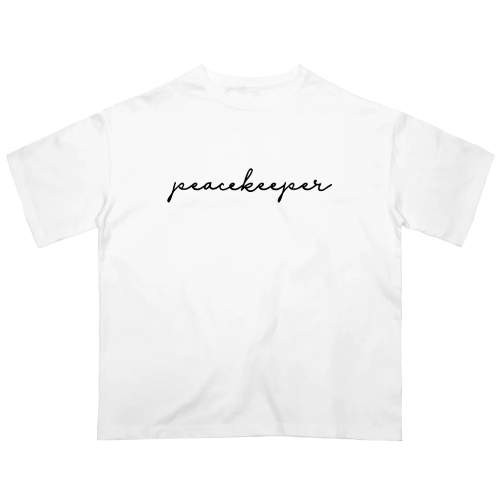 ピースキーパー / @pk15000のPeacekeeper Black Logo Center オーバーサイズTシャツ