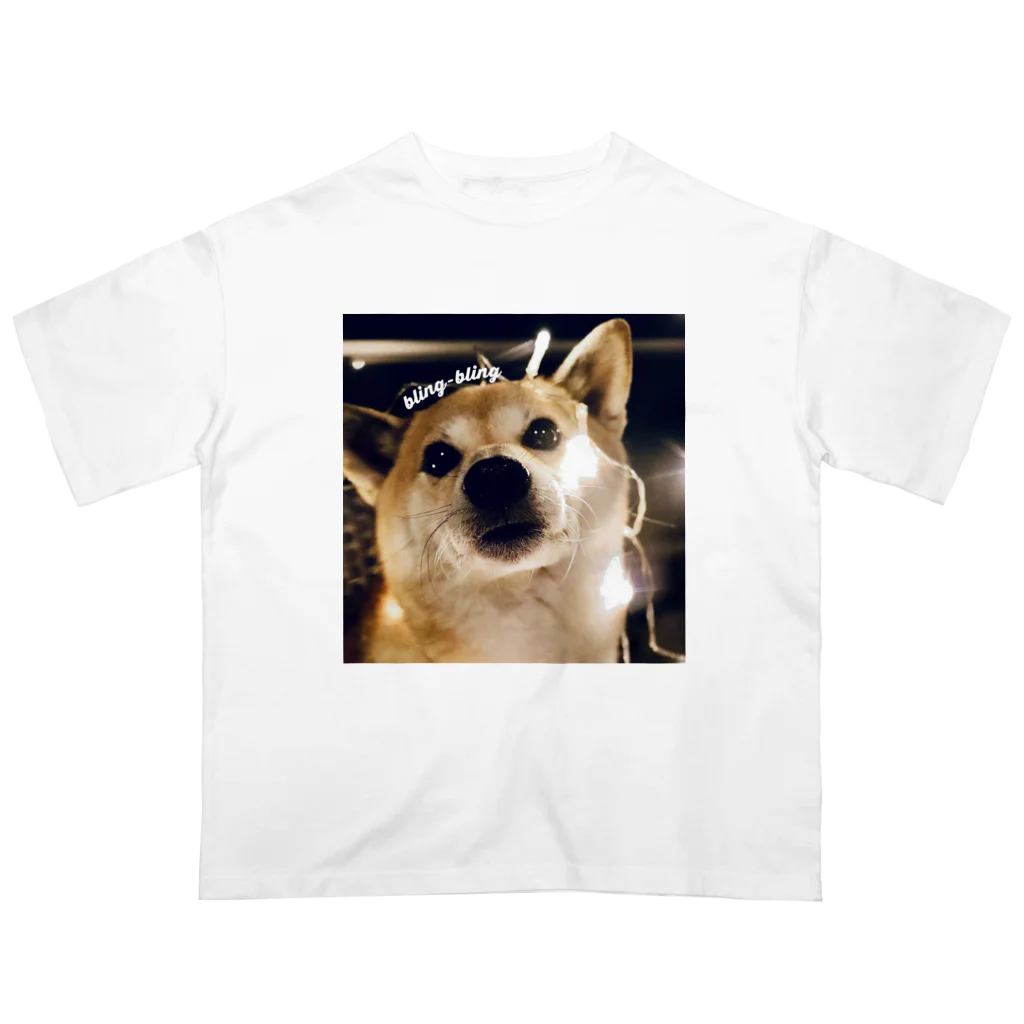 Sola-World の柴犬空　bling-bling オーバーサイズTシャツ