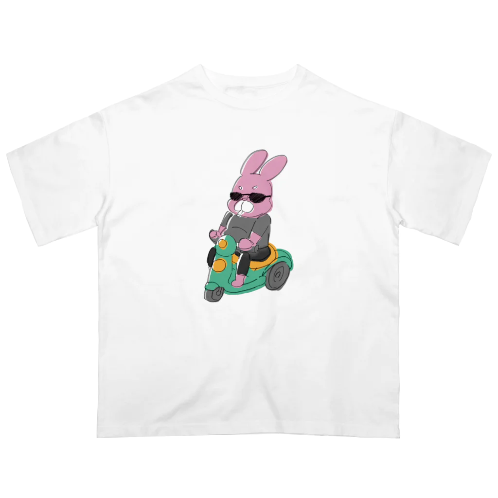 paruko____ショップのうさじ　バイクver. オーバーサイズTシャツ