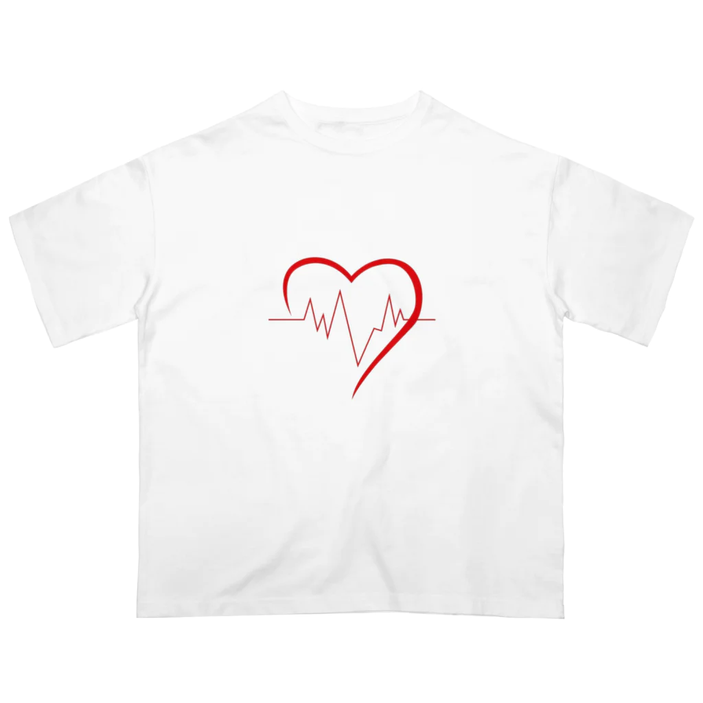 599245の心拍数heart オーバーサイズTシャツ