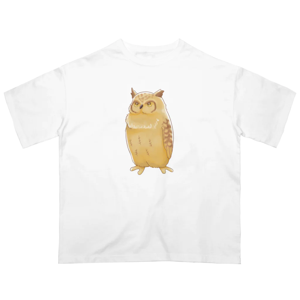 りこりすのmarumofuミミズク Oversized T-Shirt
