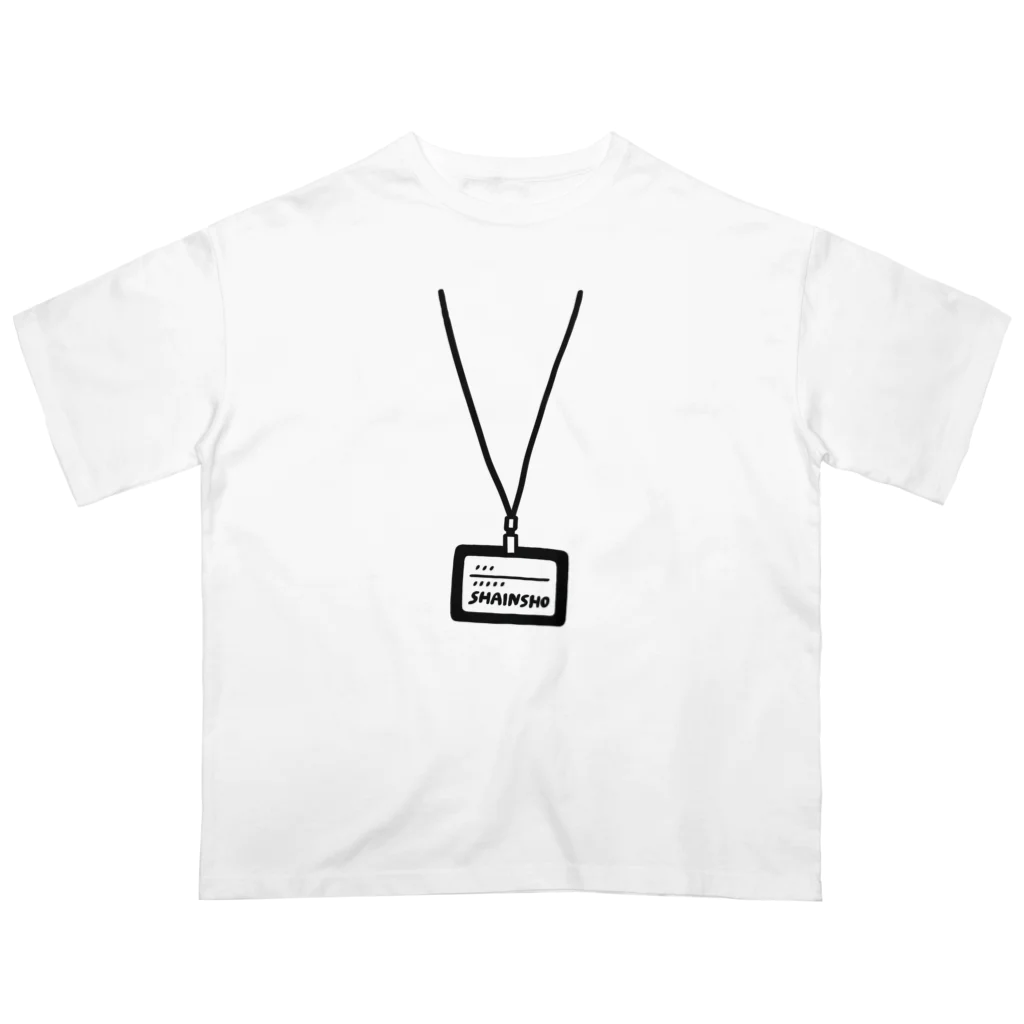 hikariumの社員証Tシャツ Oversized T-Shirt