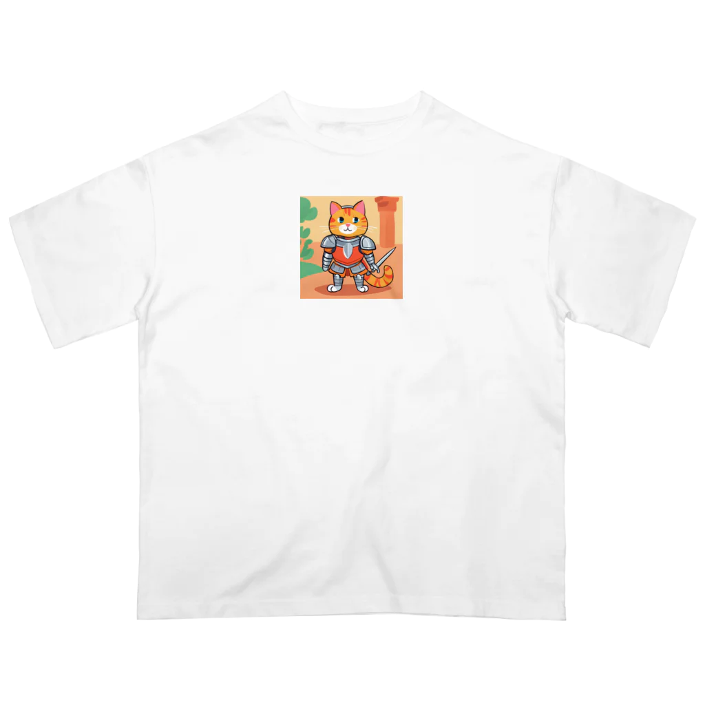 人生Storeの勇者猫 Oversized T-Shirt