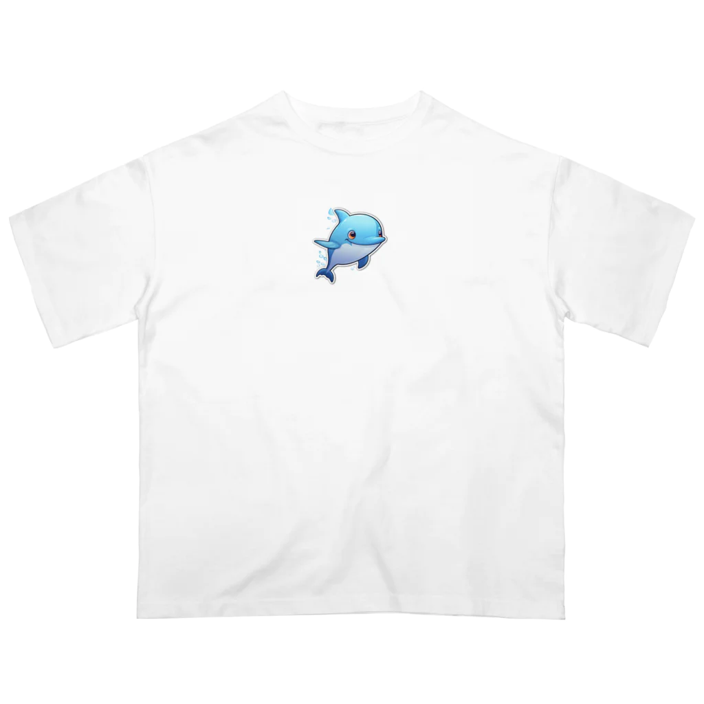 ワクワクセレブレイトのイルカくん Oversized T-Shirt