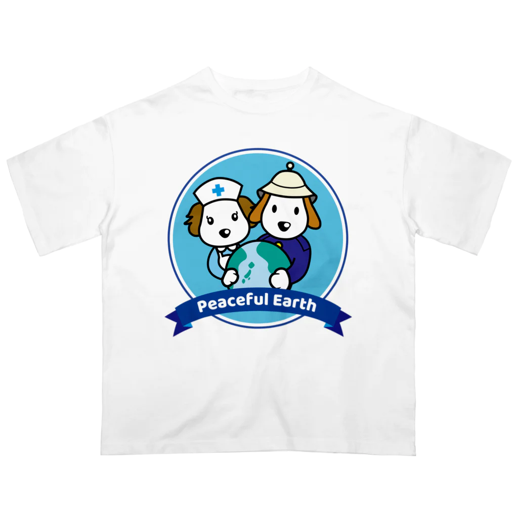 Link Creation online SHOPのPeaceful Earth オーバーサイズTシャツ