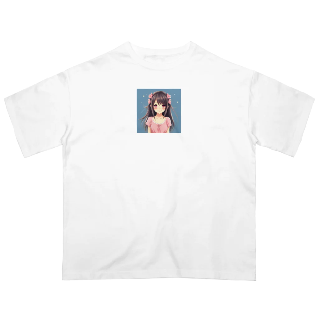 KSK SHOPの可愛い美少女イラスト Oversized T-Shirt