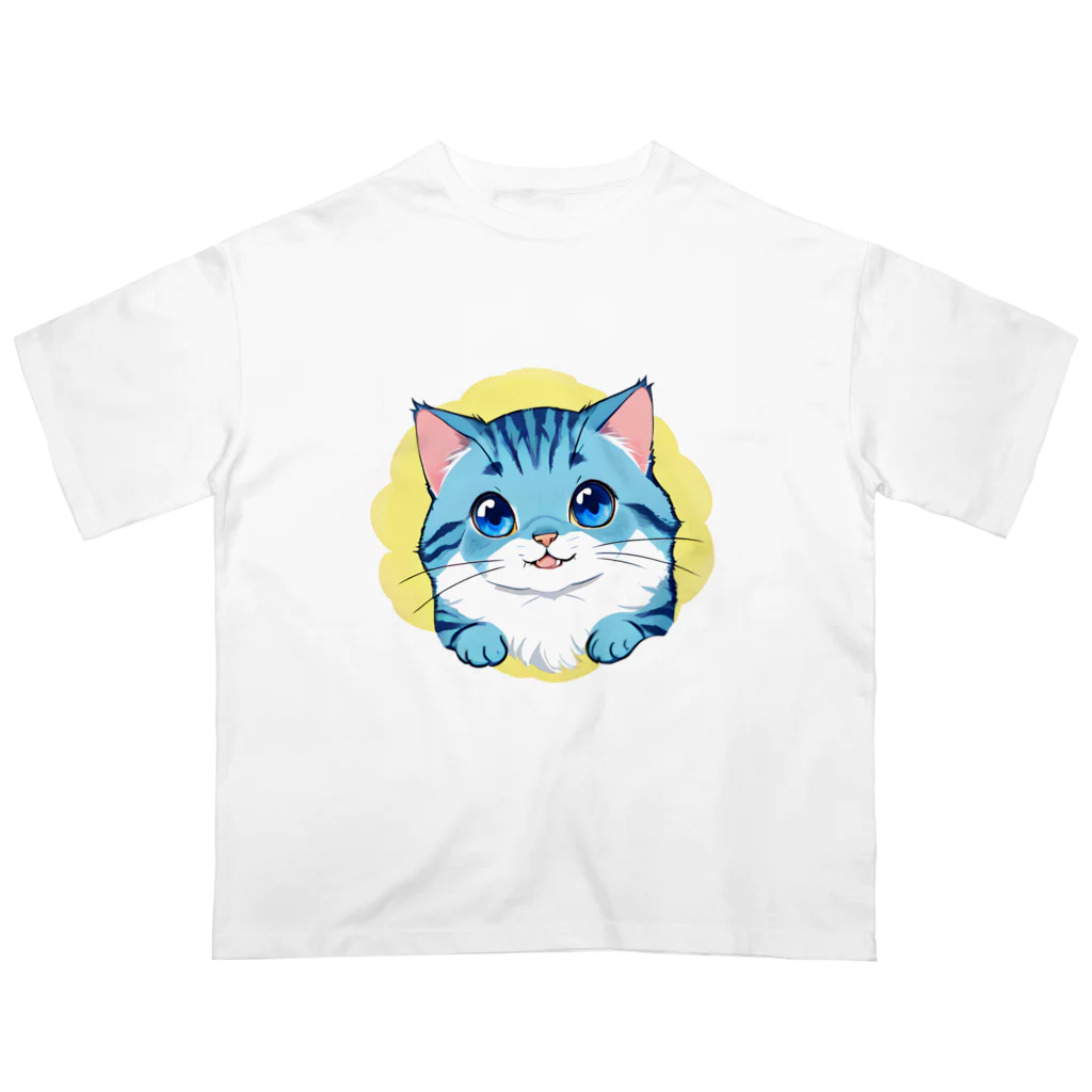 こひさま ショップ - 陽だまりの笑顔のねこのふわふわ オーバーサイズTシャツ