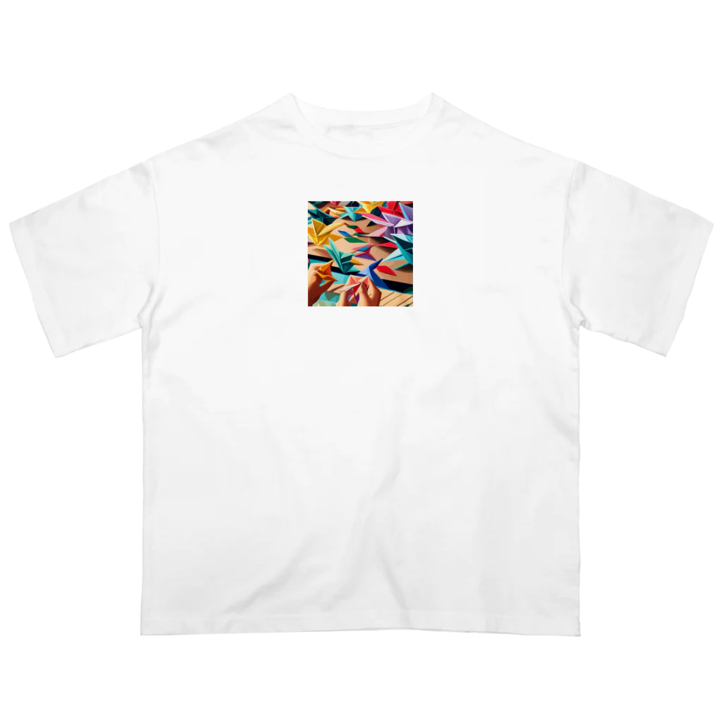 Harvey-Leekの折り紙 Oversized T-Shirt