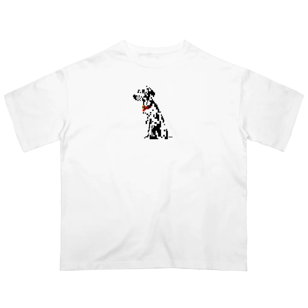 &AIのピクセルアートダルメシアン　2 オーバーサイズTシャツ