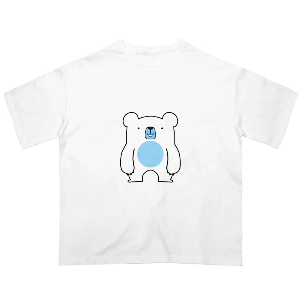 ぱけまるの【ぱけぐっず。】しろくまくん オーバーサイズTシャツ