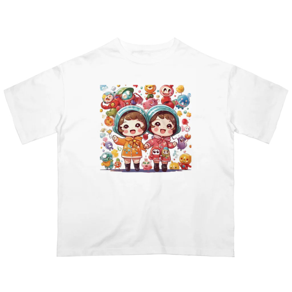 オットサンのかわいい双子 オーバーサイズTシャツ