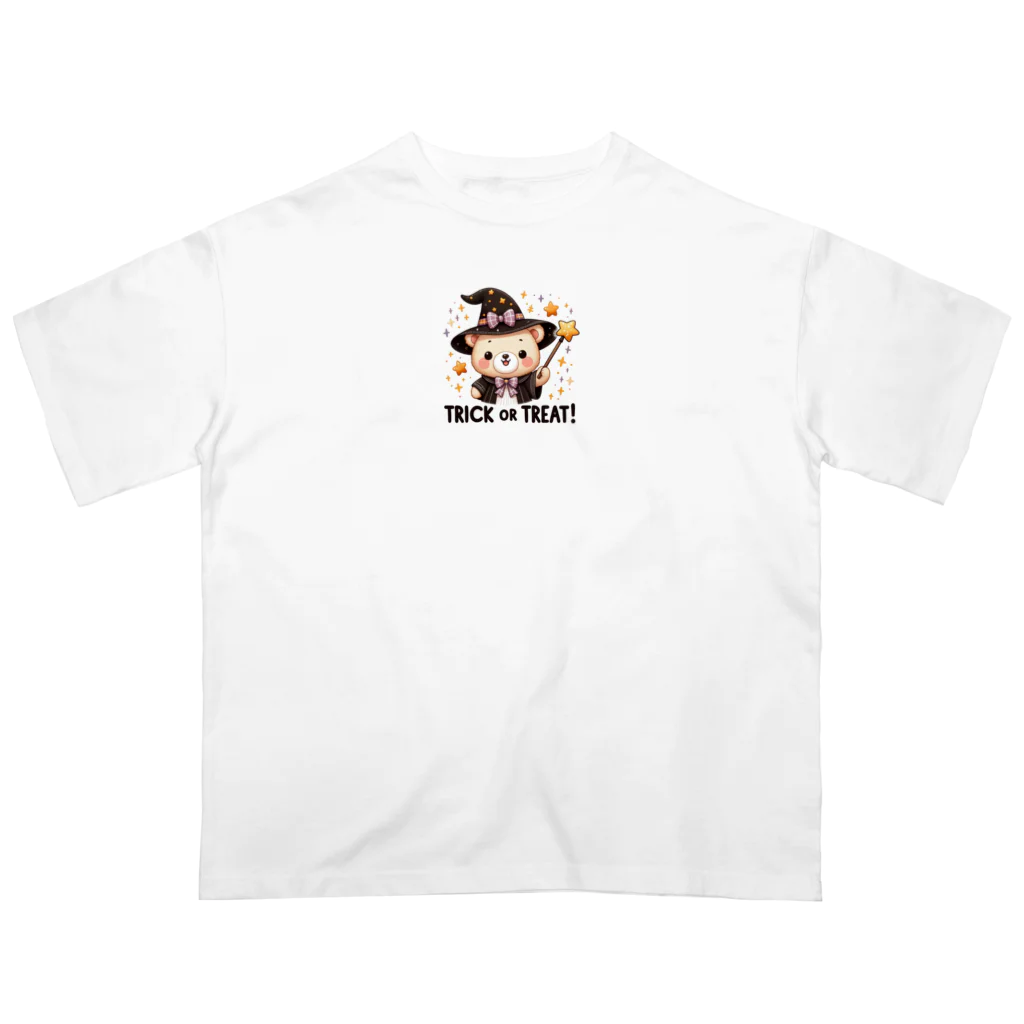 yusaki55maikingのハロウィンのクマウィン オーバーサイズTシャツ