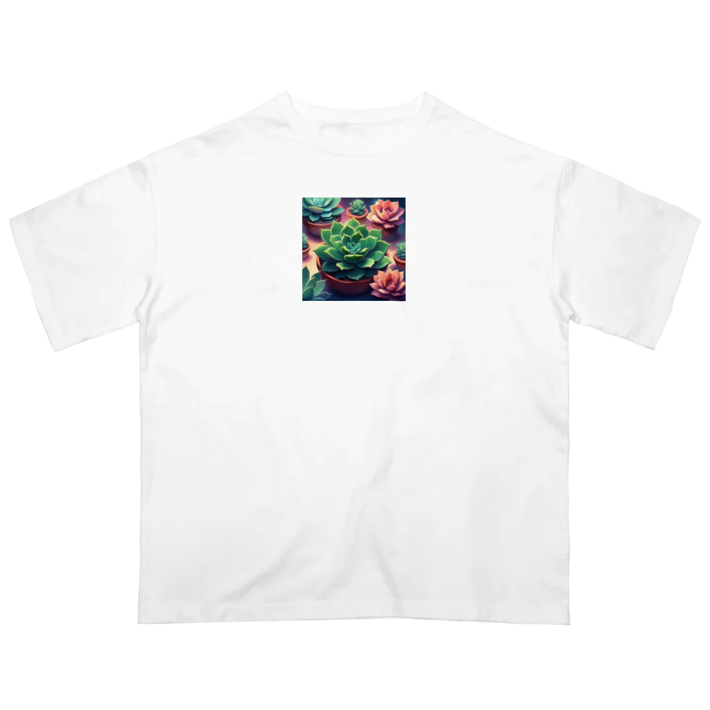 matu0の多肉植物のある暮らし オーバーサイズTシャツ