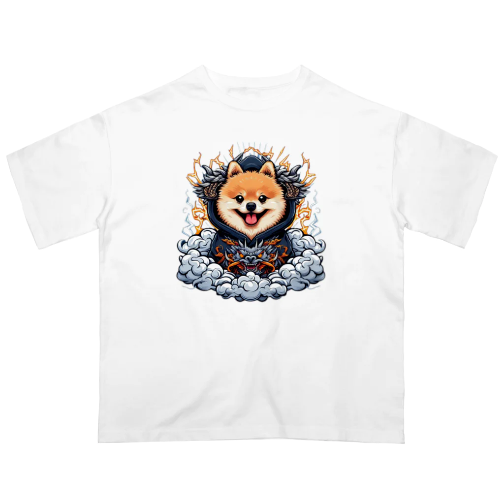 Pom-Dog'sのポメドラゴン Oversized T-Shirt