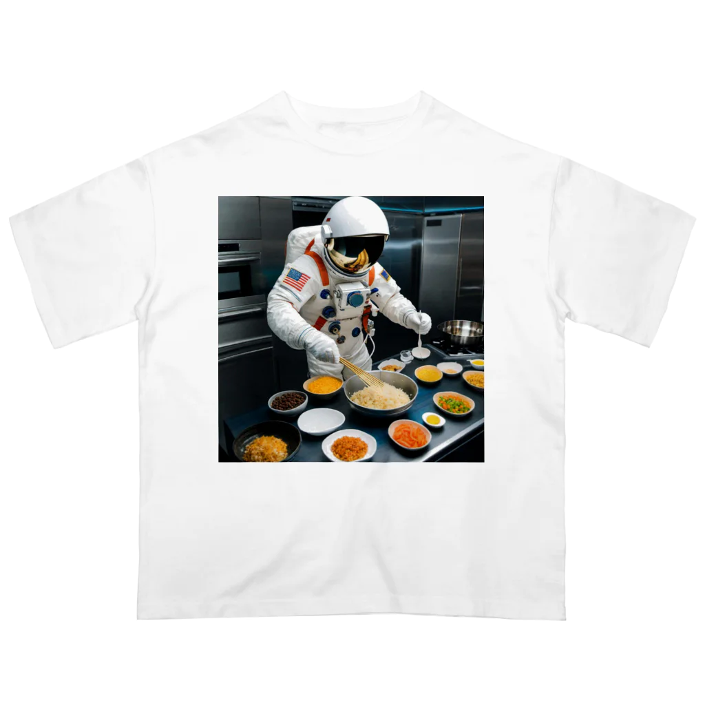 宇宙開発デザイン科のスペースクッキング炒飯編 オーバーサイズTシャツ