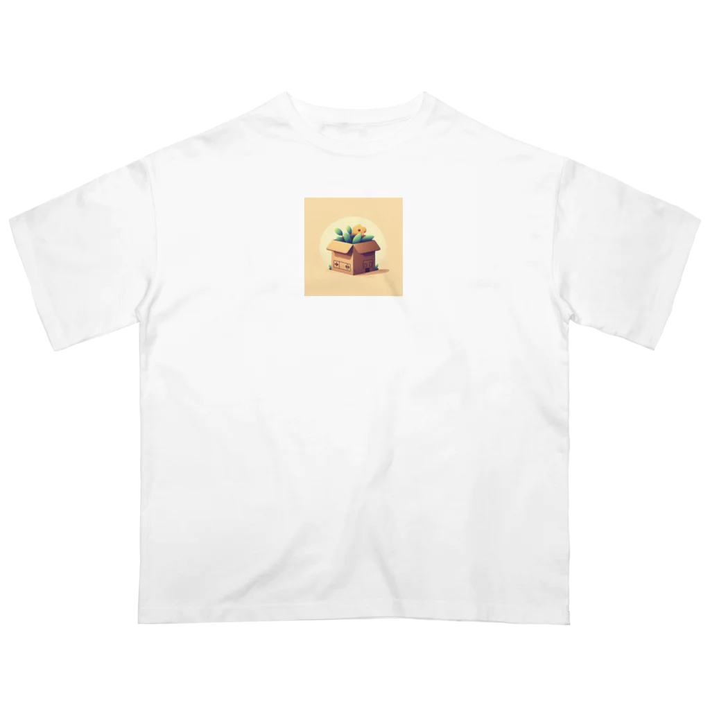 SAKIのダンボールの可愛いイラスト Oversized T-Shirt