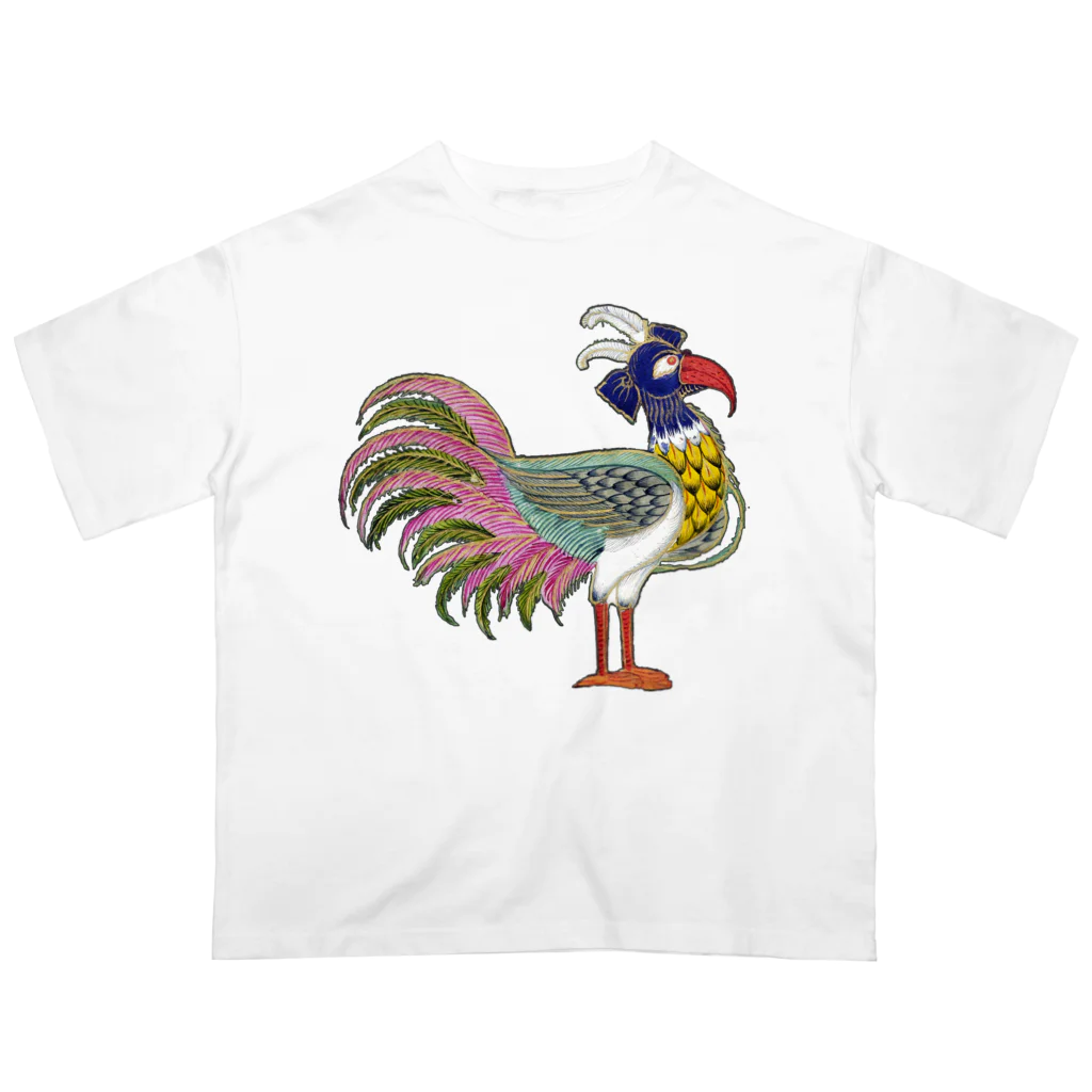 PALA's SHOP　cool、シュール、古風、和風、の伝説上の神話の鳥 オーバーサイズTシャツ