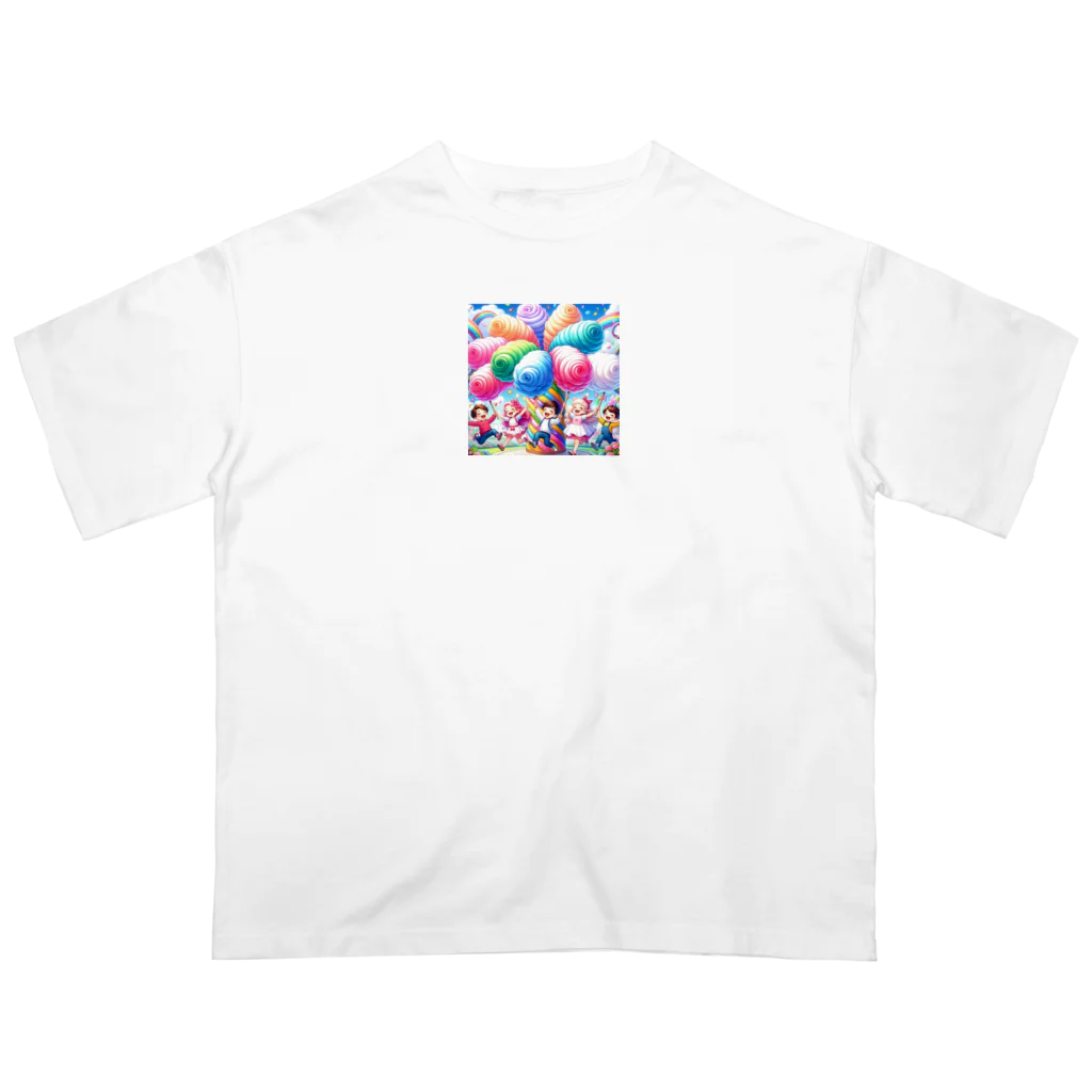 レインボーグリッターの子供たちと喜び Oversized T-Shirt