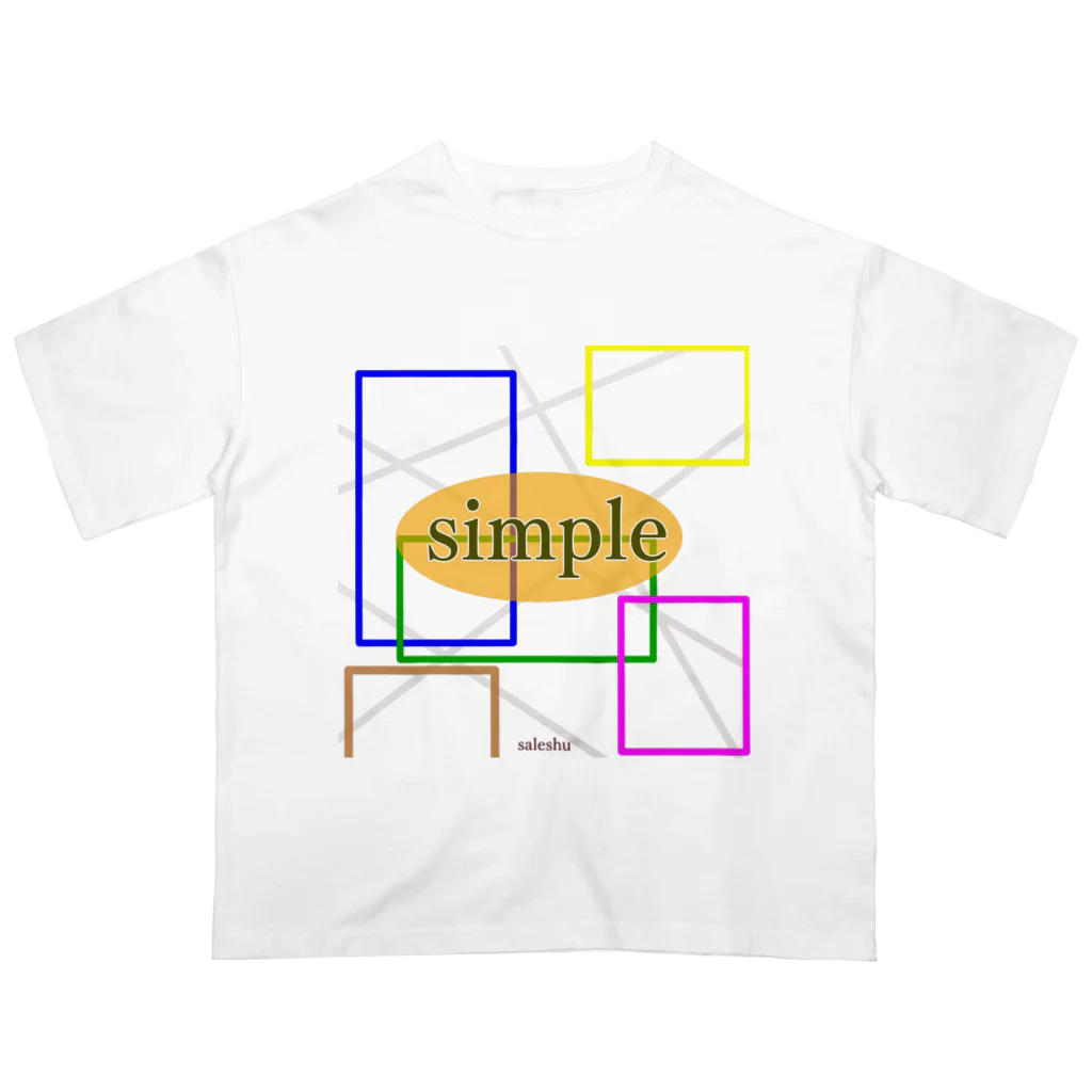 saleshuのsimple オーバーサイズTシャツ