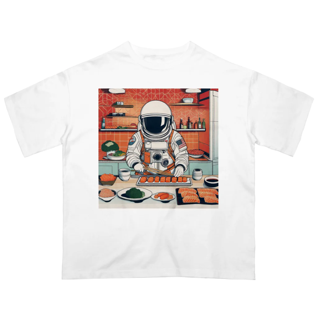 宇宙開発デザイン科のスペースクッキング 寿司編 Oversized T-Shirt