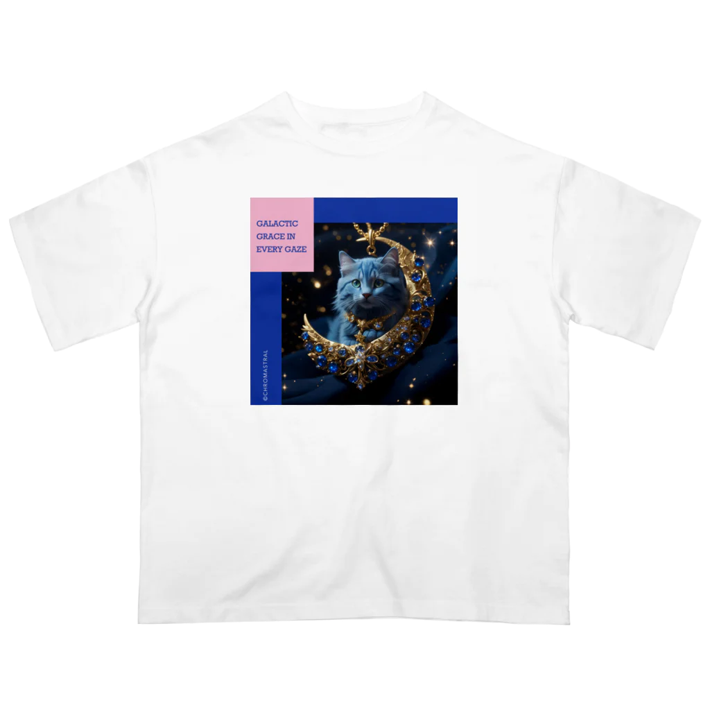 ChromastrAlのGalactic Grace in Every Gaze オーバーサイズTシャツ