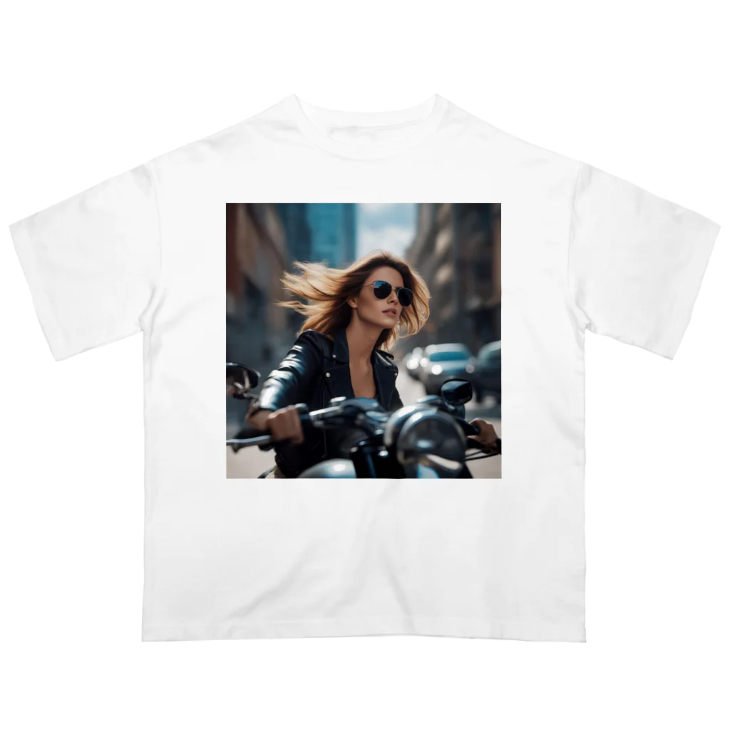 Enigma_WhispererのBike Woman2 Oversized T-Shirt