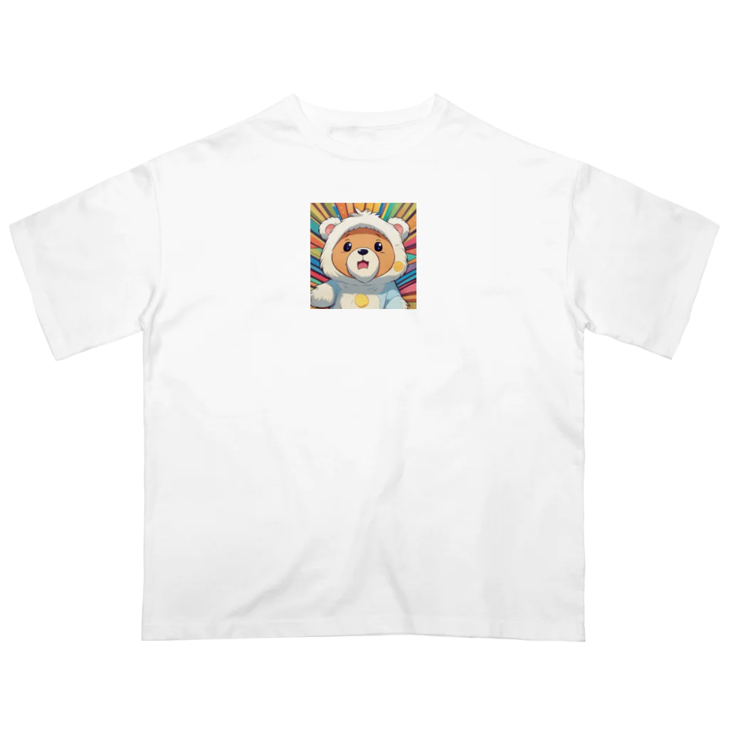 maloneyの被りものクマちゃん オーバーサイズTシャツ